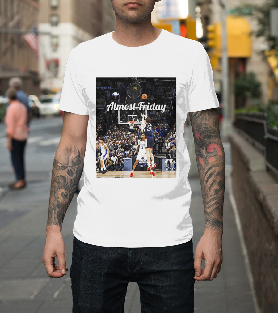 Almost Friday March Madness Basketball Buzzer Beater 2026 T-Shirt