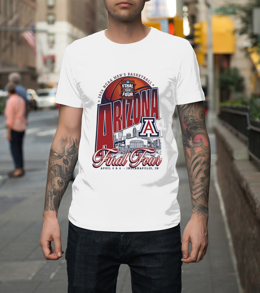 2026 NCAA Men's Basketball Arizona Wildcats Final Four Indianapolis T-Shirt