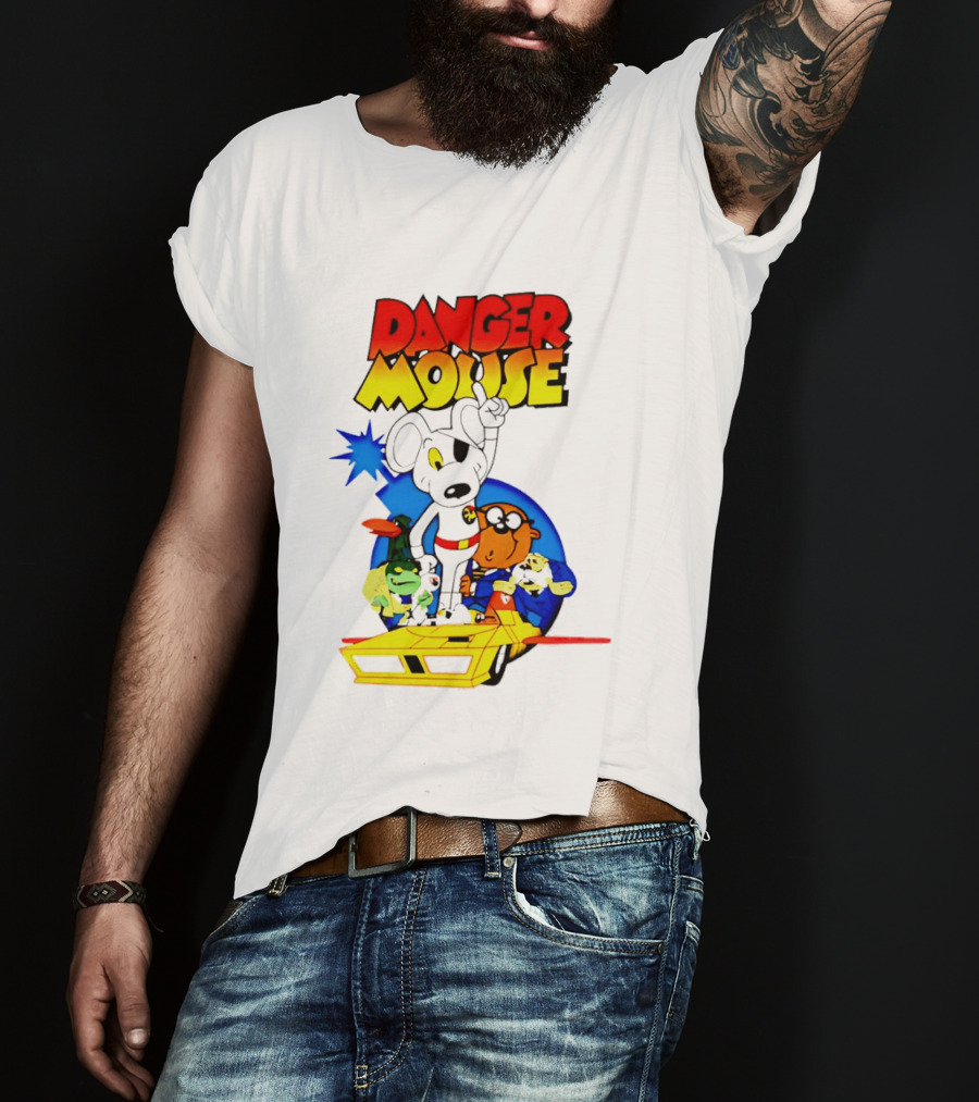 Danger Mouse Animated Character Adventure Team T-Shirt