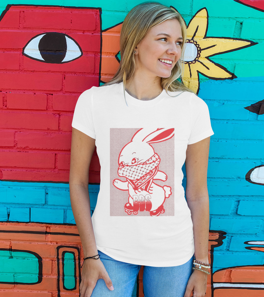 Skater Bunny BDS Vintage Roller Skates T-Shirt