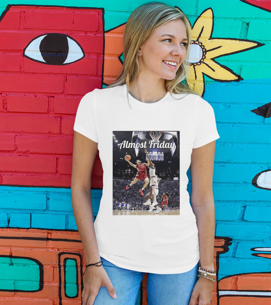 St John's Vs Kansas NCAA Basketball Almost Friday Action T-Shirt
