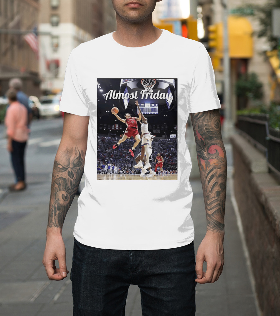 St John's Vs Kansas NCAA Basketball Almost Friday Action T-Shirt