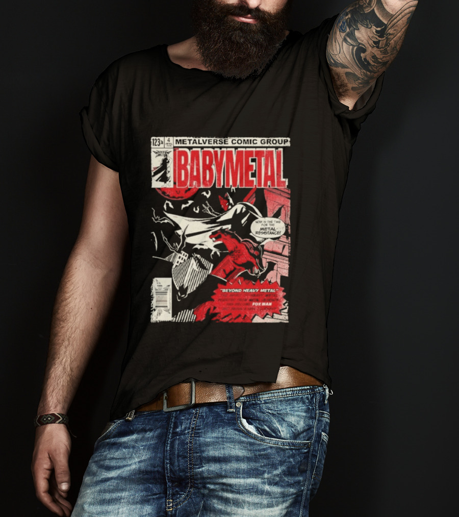 Babymetal Metalverse Comic Group 2026 Fox Man T-Shirt