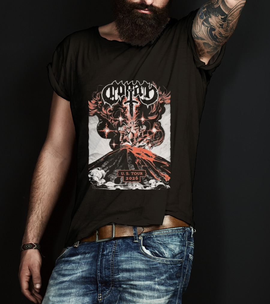 Conan Band U.S. Tour 2026 Explosive Lava T-Shirt