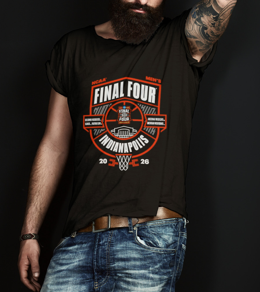NCAA Men's Final Four Indianapolis 2026 Basketball Tournament T-Shirt