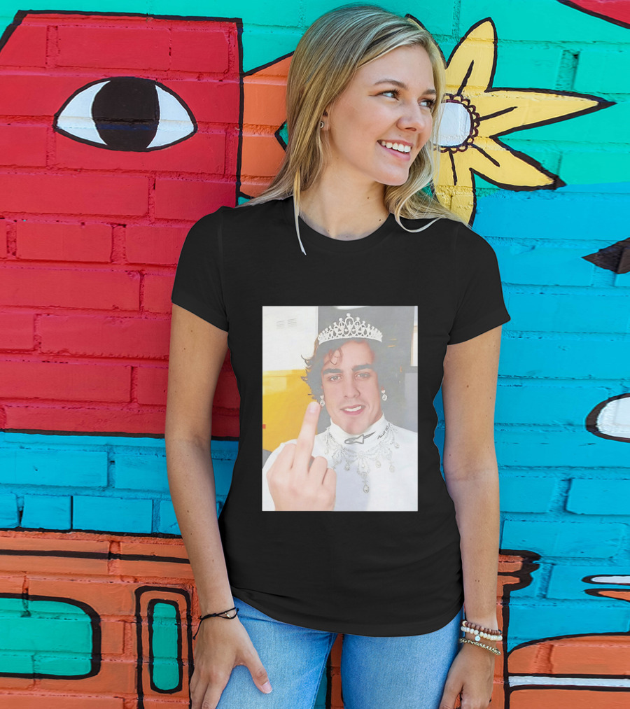 King Fernando Alonso Gesture Crown Jewel Humor T-Shirt