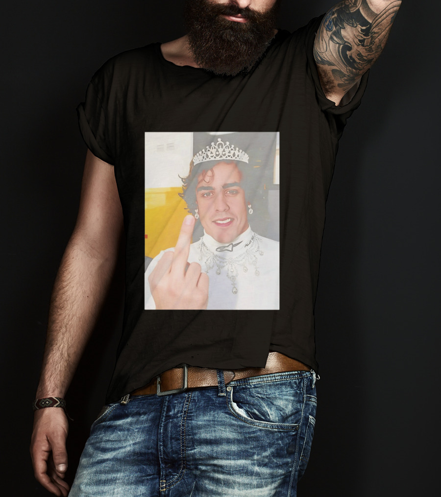 King Fernando Alonso Gesture Crown Jewel Humor T-Shirt