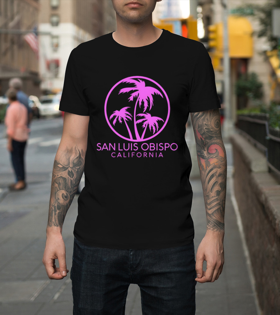 San Luis Obispo California Coconut Trees Pismo Beach Palms T-Shirt