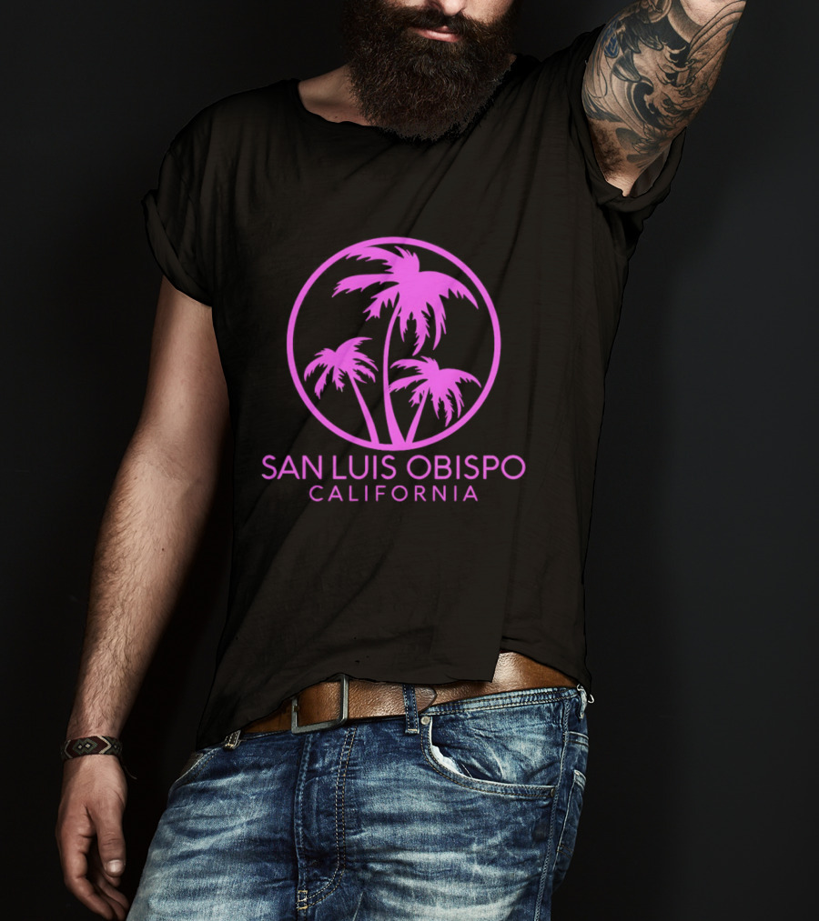 San Luis Obispo California Coconut Trees Pismo Beach Palms T-Shirt