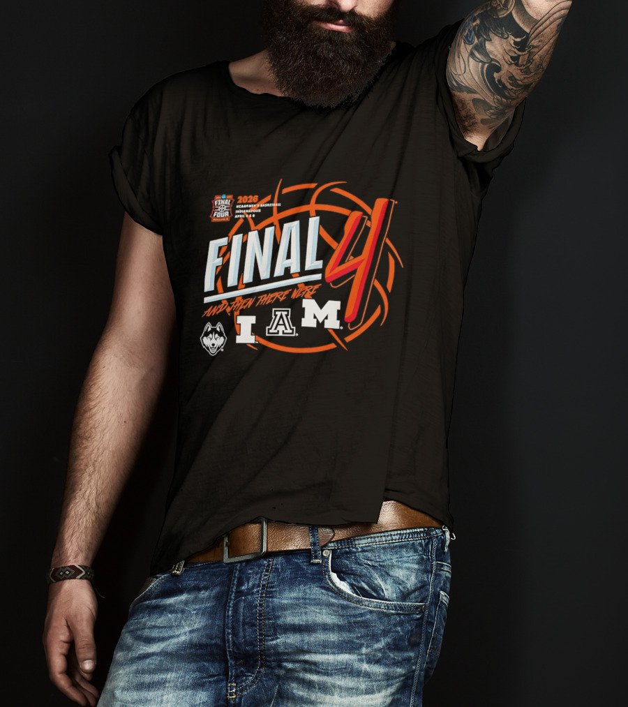 2026 Final Four NCAA Men's March Madness Arizona Connecticut Michigan T-Shirt