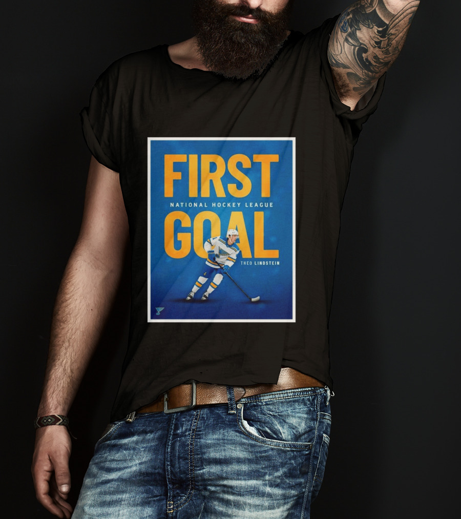 St Louis Blues First Goal National Hockey League Theo Lindstein T-Shirt