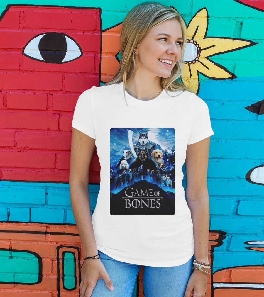 Game Of Bones Dogs Adventure With Thrones And Winter Canines T-Shirt