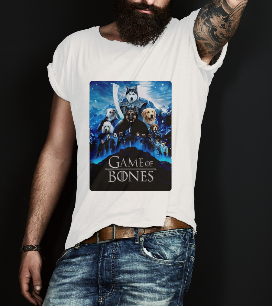 Game Of Bones Dogs Adventure With Thrones And Winter Canines T-Shirt