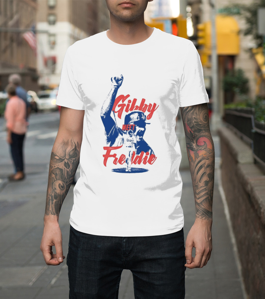 Gibby Meet Freddie Los Angeles Dodgers Baseball T-Shirt