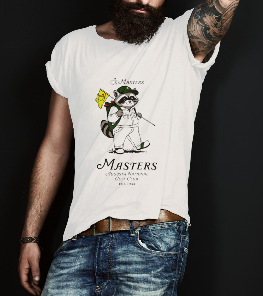 Masters Raccoon Augusta National Golf Club Est. 1933 T-Shirt