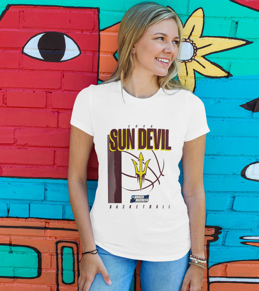Arizona State Sun Devil Basketball March Madness 2026 T-Shirt