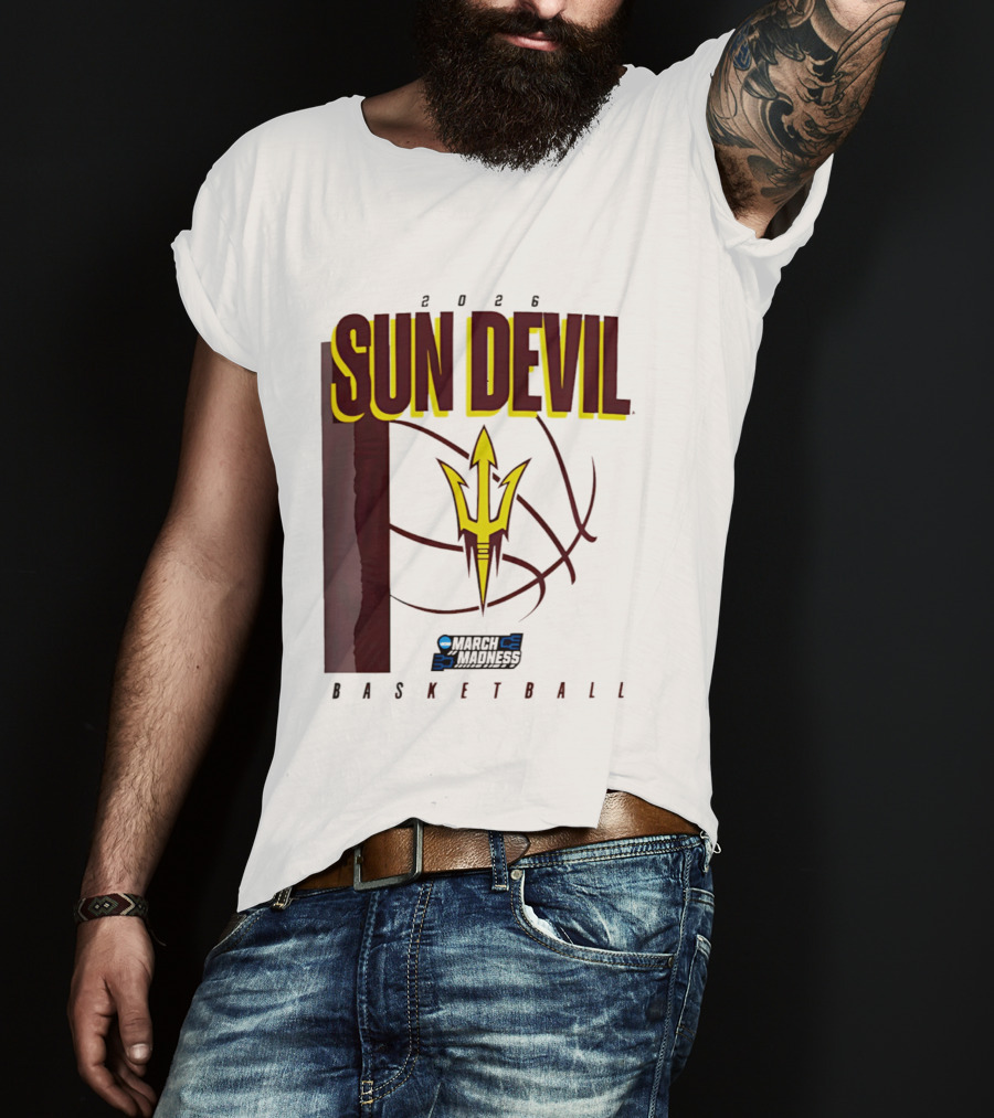 Arizona State Sun Devil Basketball March Madness 2026 T-Shirt
