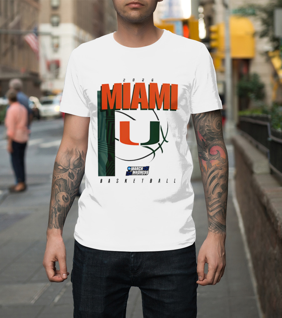 2026 Miami Hurricanes March Madness Basketball NCAA T-Shirt