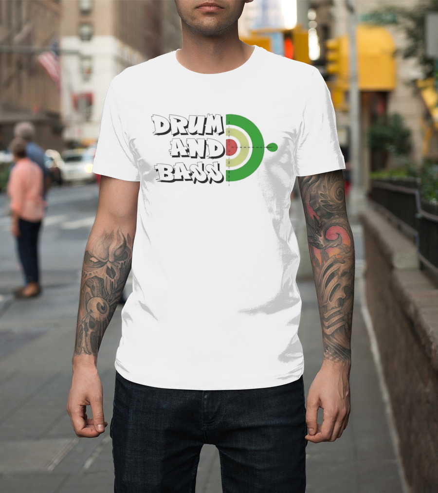 Drum And Bass Reggae Target Green Yellow Red T-Shirt