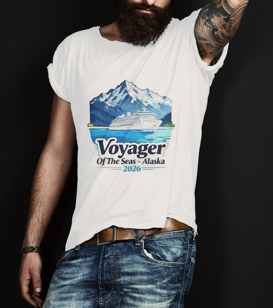 Voyager Of The Seas Alaska 2026 Cruise Adventure Glacier Voyage T-Shirt