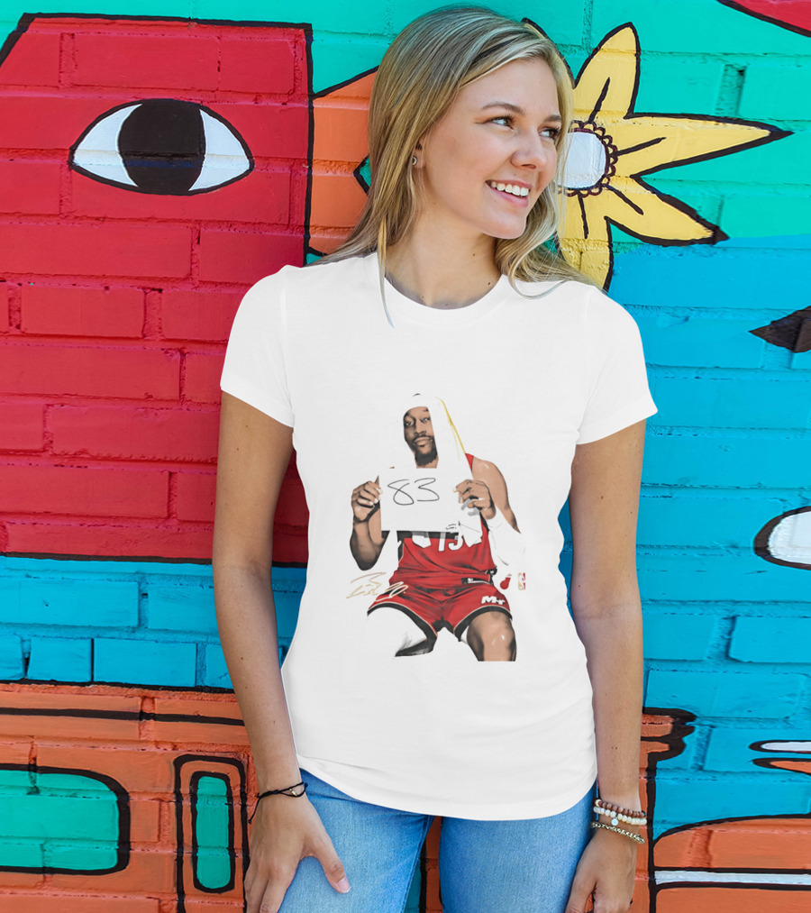 Bam 83 Miami Heat Bam Adebayo 13 Player Collage T-Shirt