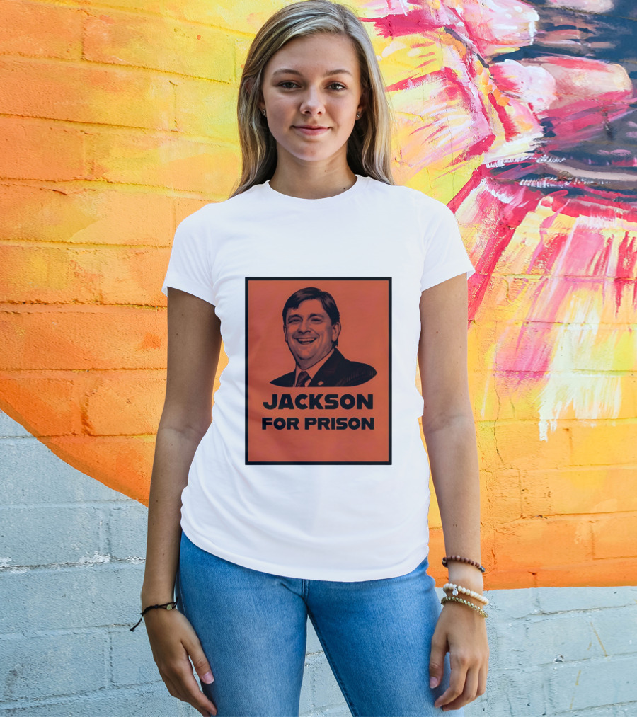 Jackson For Prison Political Satire Red T-Shirt