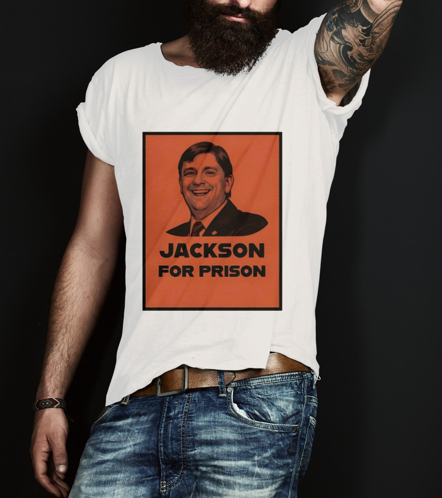 Jackson For Prison Political Satire Red T-Shirt
