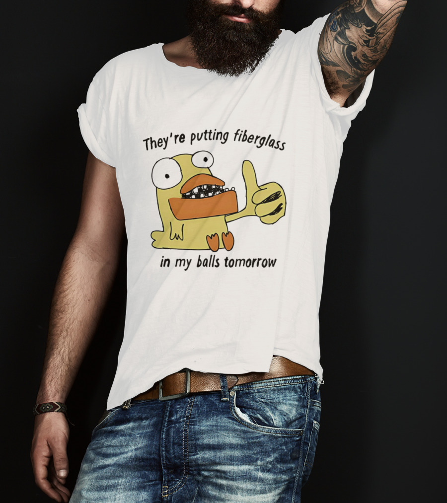 Ducky Momo They're Putting Fiberglass In My Balls Tomorrow Phineas And Ferb T-Shirt