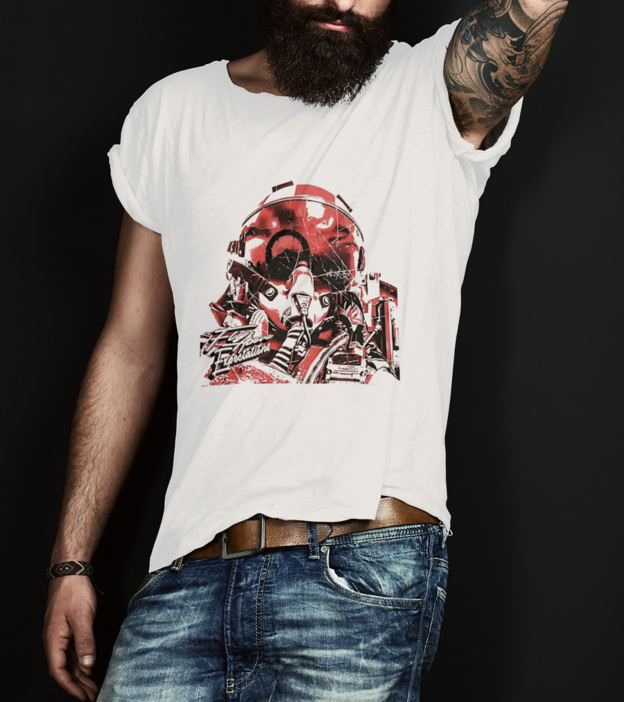 Fly As Eli Fly Above Expectations Fighter Pilot Helmet T-Shirt