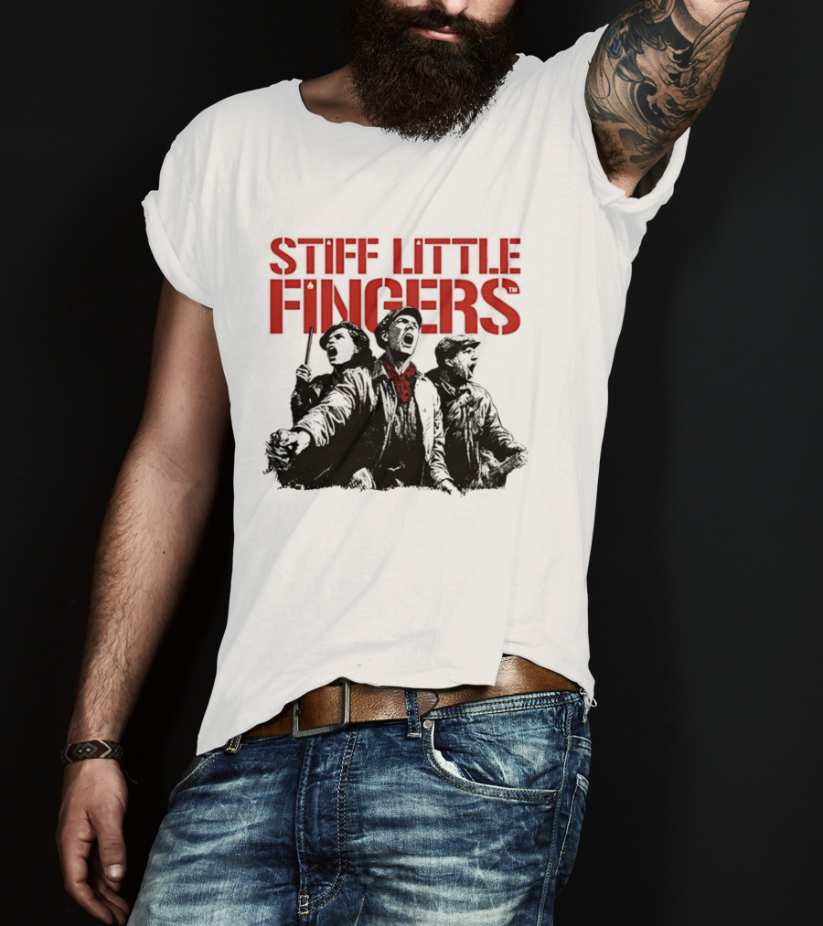 Stiff Little Fingers Raise Your Voice Tour Ecru T-Shirt