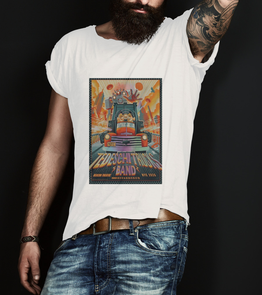 Tedeschi Trucks Band NYC Beacon Theatre March 2026 Robot Truck T-Shirt