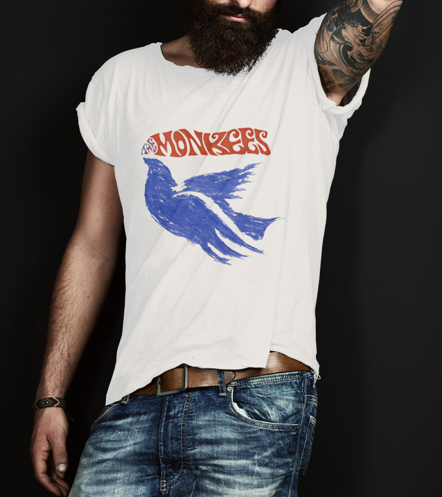 Monkees Psychedelic Dove Rock Band Iconography T-Shirt