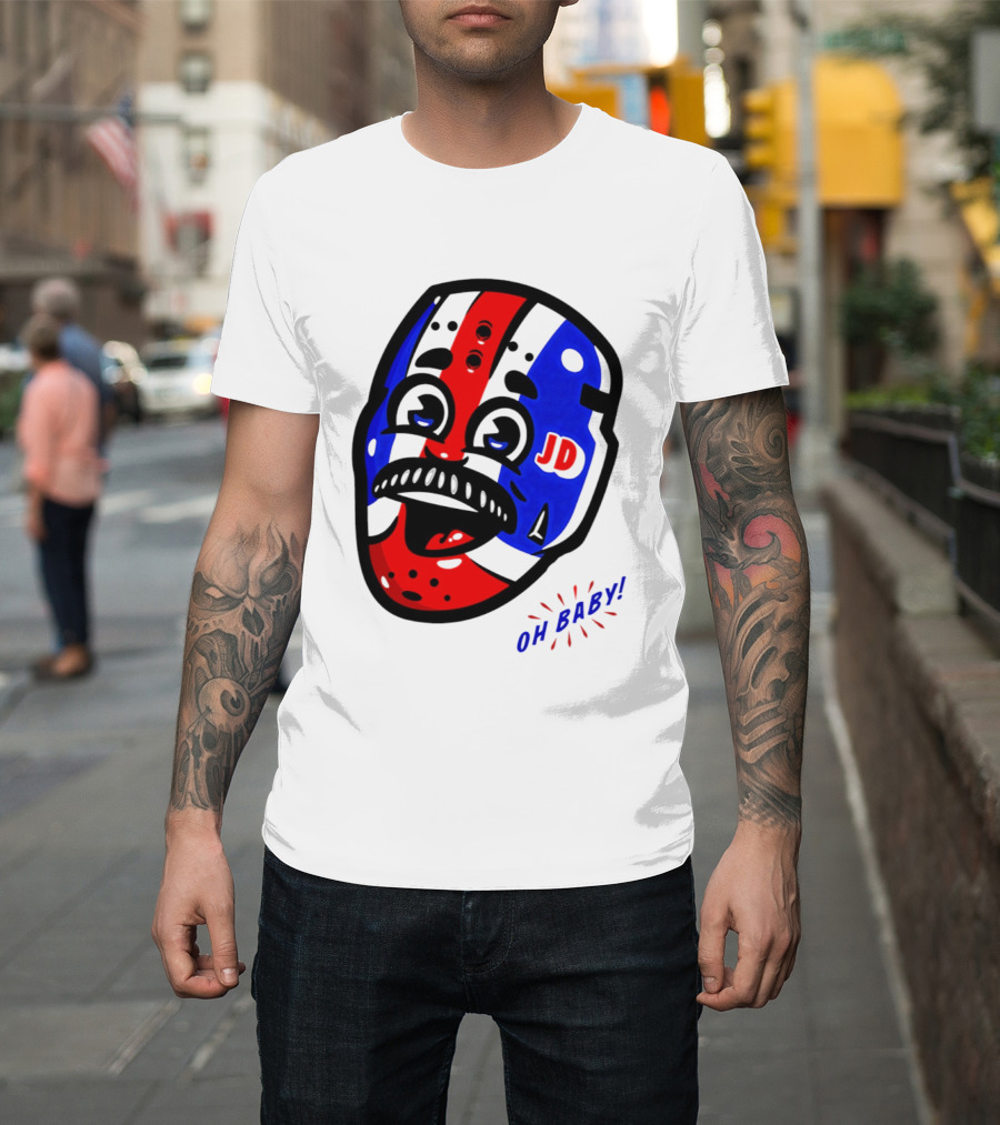 New York Rangers Goalie Mask JD Oh Baby Happy Friday T-Shirt