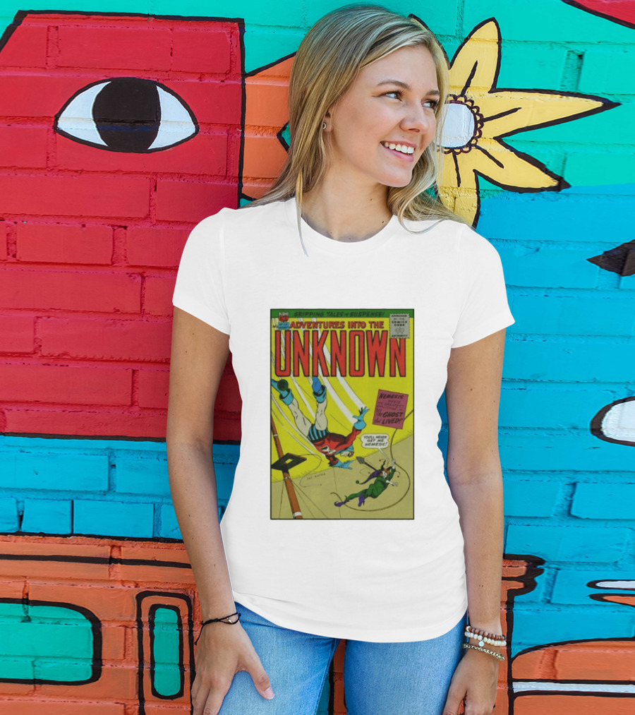 Adventures Into The Unknown Gripping Tales Of Suspense Nemesis Ghost That Lived 1960s Comic Vintage Cover T-Shirt