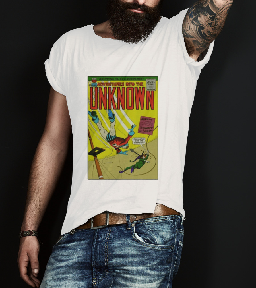 Adventures Into The Unknown Gripping Tales Of Suspense Nemesis Ghost That Lived 1960s Comic Vintage Cover T-Shirt