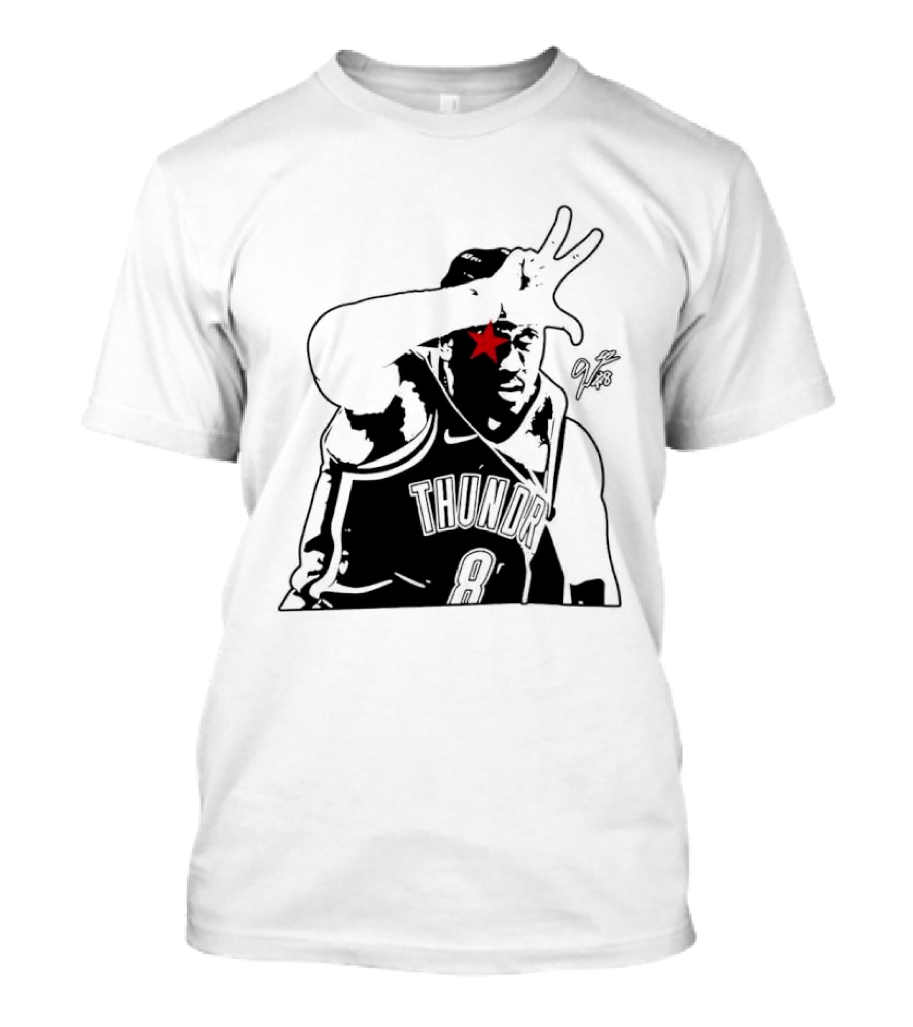 Jalen Williams JDub OKC Thunder NBA Three Point Celebration T-Shirt