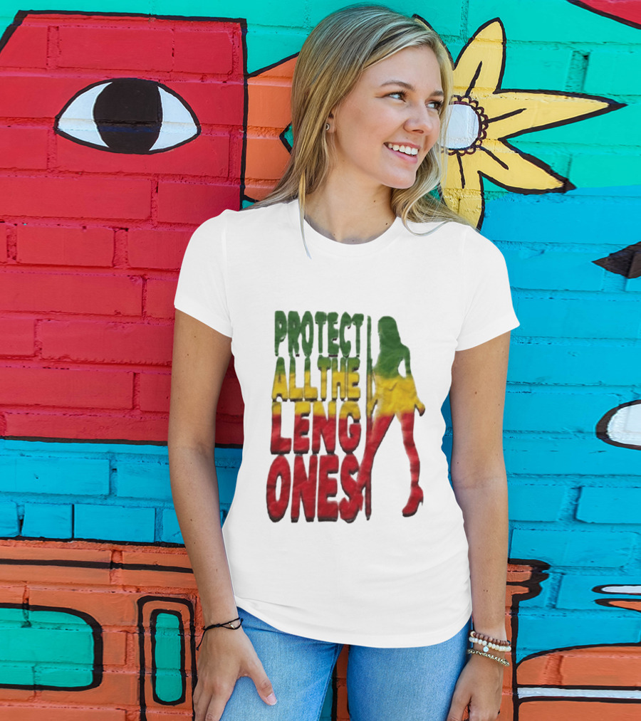 Protect All The Leng Ones Rasta T-Shirt