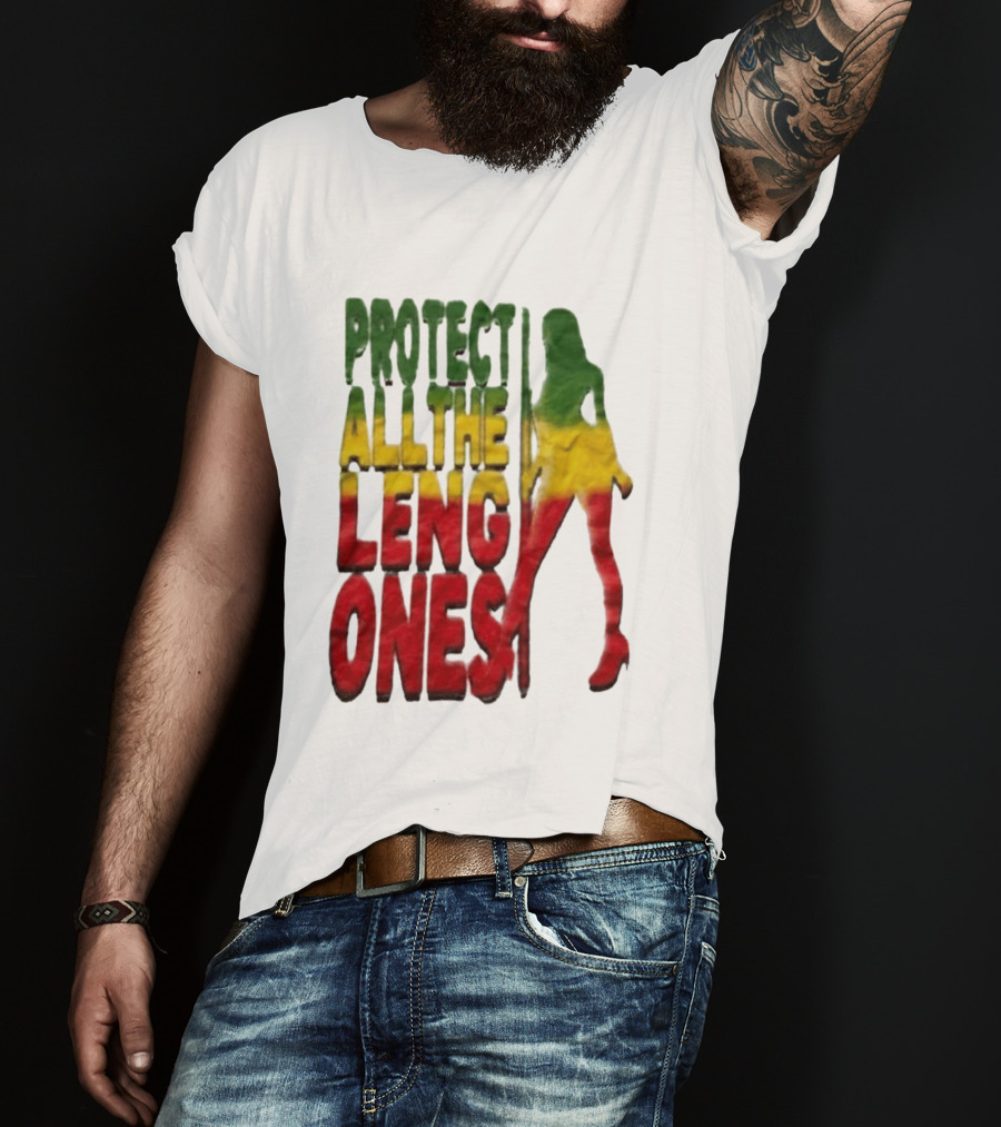 Protect All The Leng Ones Rasta T-Shirt
