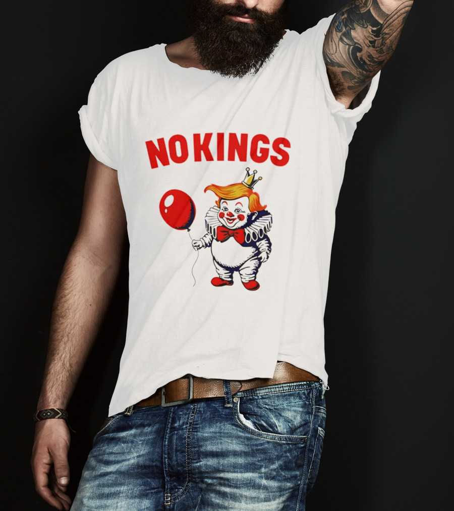 NOKINGS Trump Clown Red Balloon Crown T-Shirt