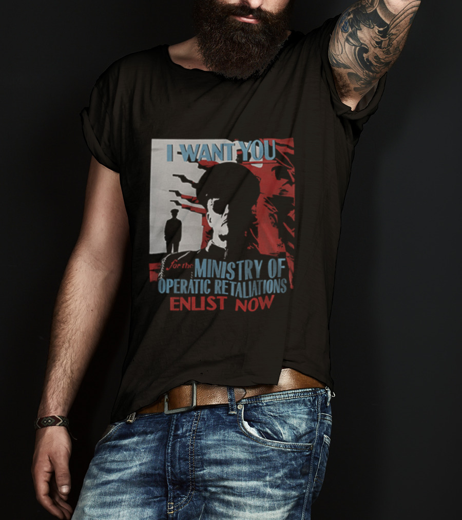 Boston Red Sox My Chemical Romance Tour 2025 I Want You Ministry Of Operatic Retaliation Enlist Now T-Shirt