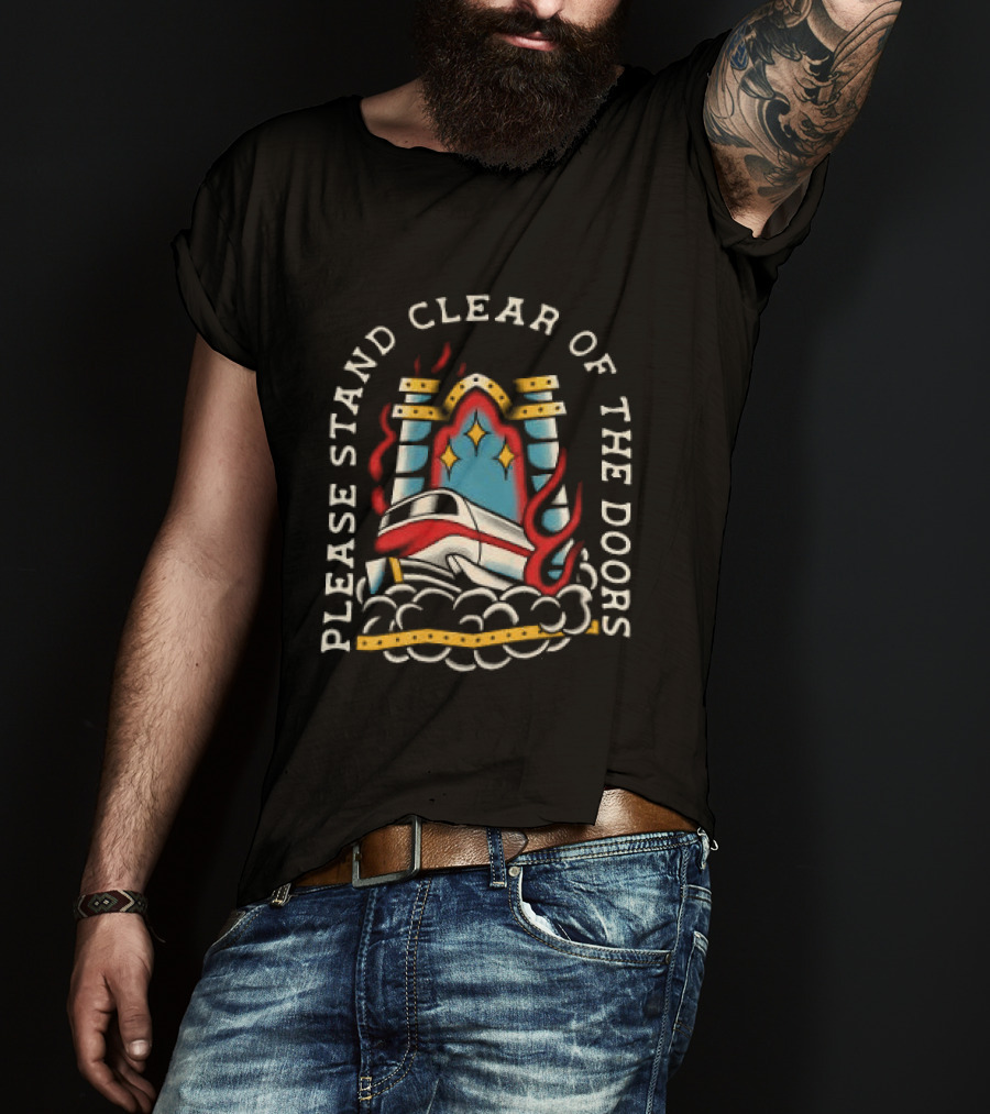 Please Stand Clear Of The Doors Disney Monorail T-Shirt