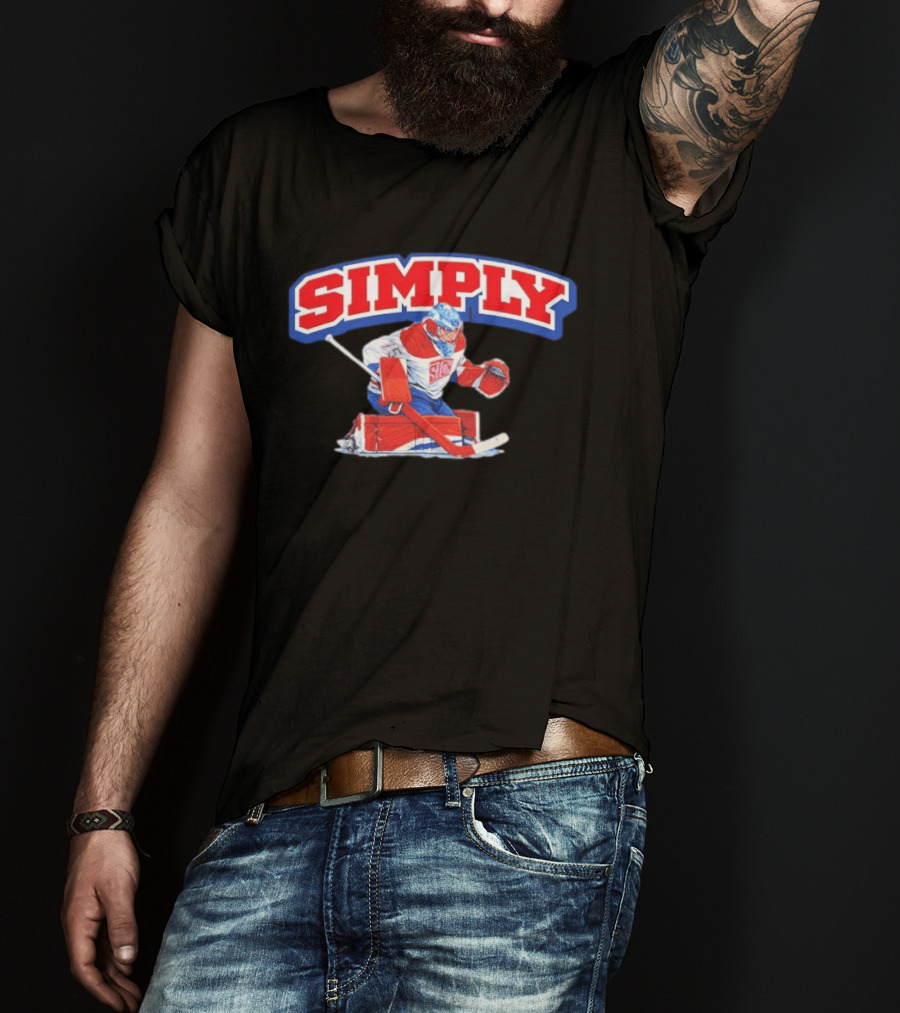 Simply The Best Hockey Goalie Red White Blue T-Shirt