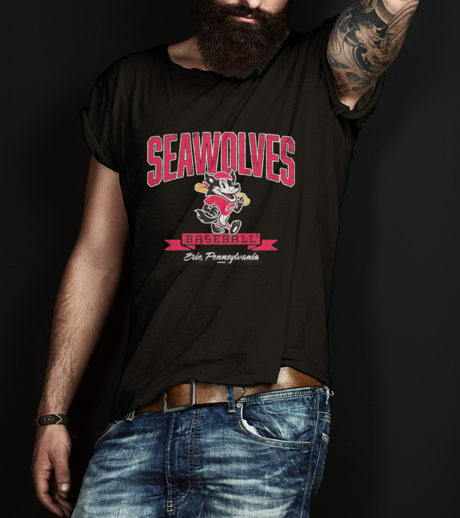 Erie SeaWolves Seawolves Baseball Team T-Shirt