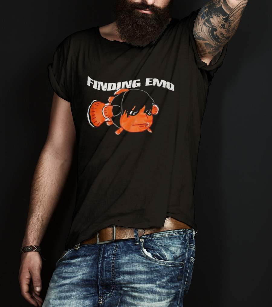 Finding Emo Clownfish Emo Hairstyle Playful Twist T-Shirt