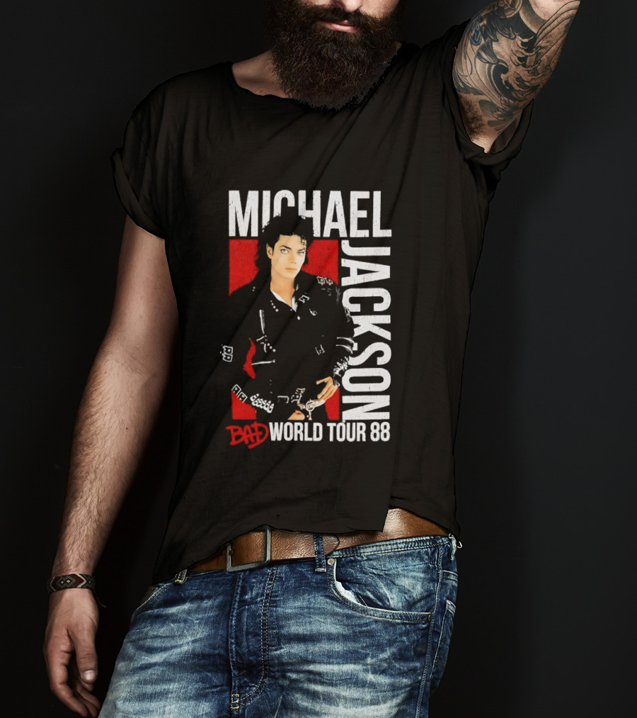 Michael Jackson Bad World Tour 1988 Live Concert Memorabilia T-Shirt