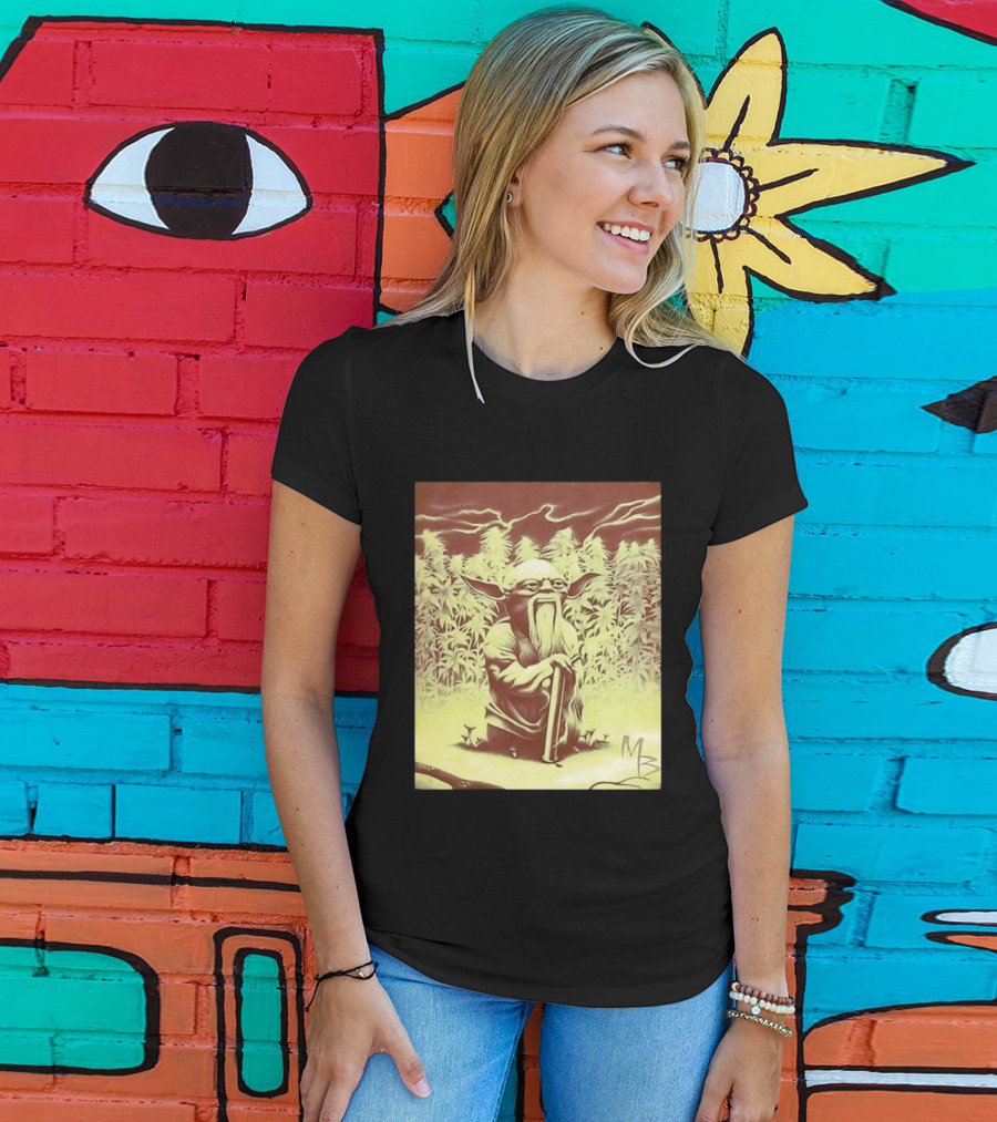 Yoda Star Wars Spliff Meme MZ T-Shirt