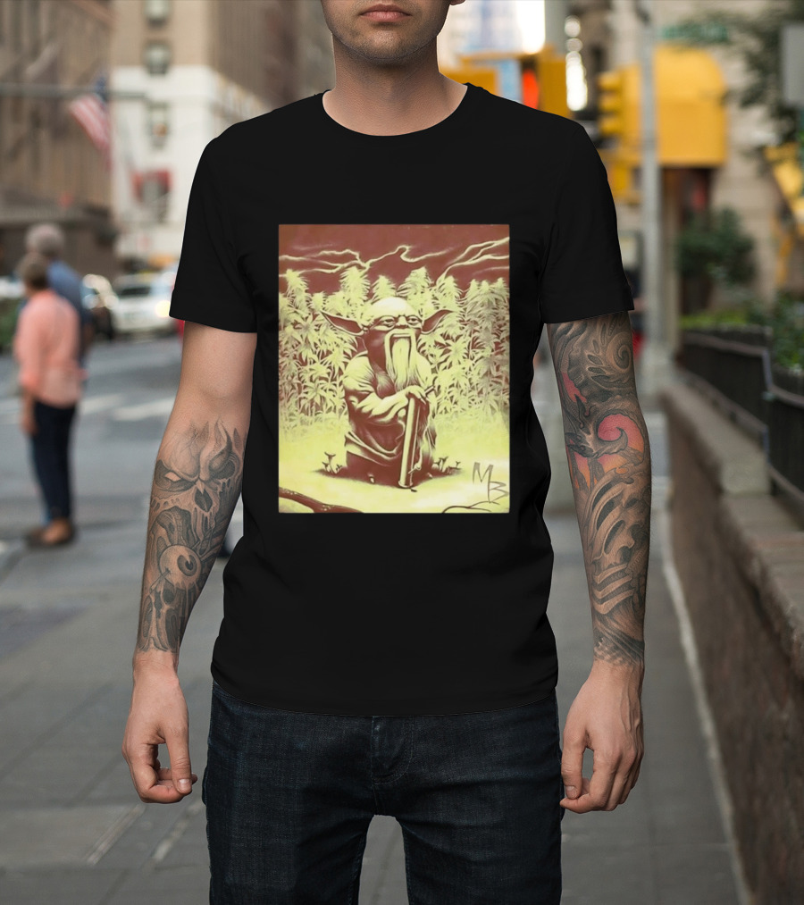 Yoda Star Wars Spliff Meme MZ T-Shirt