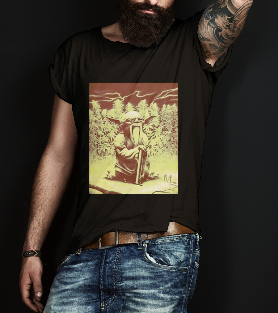 Yoda Star Wars Spliff Meme MZ T-Shirt