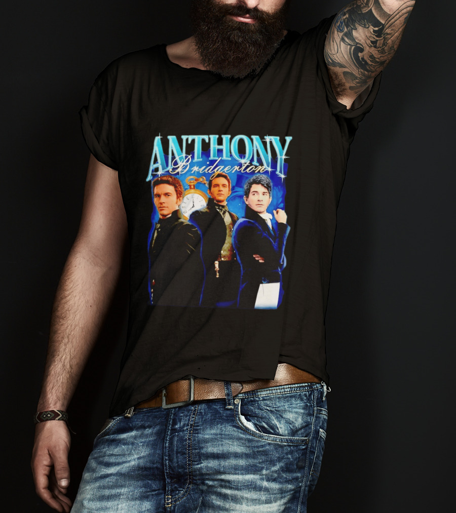 Anthony Bridgerton Netflix Series Character With T-Shirt