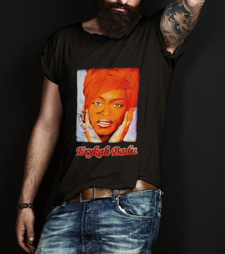 Erykah Badu Iconic Headwrap And Face T-Shirt